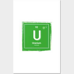 The periodic table - Uranium Posters and Art